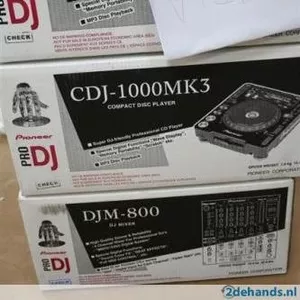 2 х PIONEER CDJ 1000 MK3 DJM 800 + CDJ-Paket унд перелет + Дело