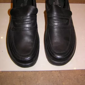 Новые чёрные демисезонные  туфли,  разм. 46,  натуральная кожа,  Югослави