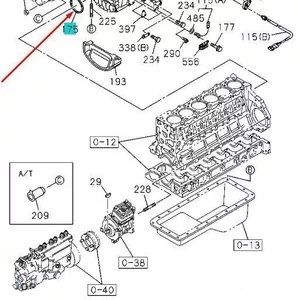 Сальник коленвала задний Isuzu NQR-71,  NQR-75 (8973297805)