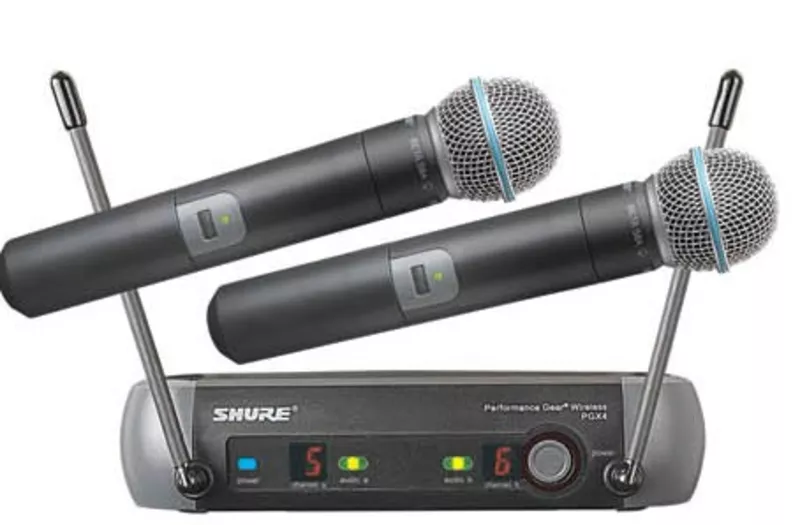 микрофон SHURE PGX242/BETA58A радиосистема 2 микрофона BETA 58.кейс. 2