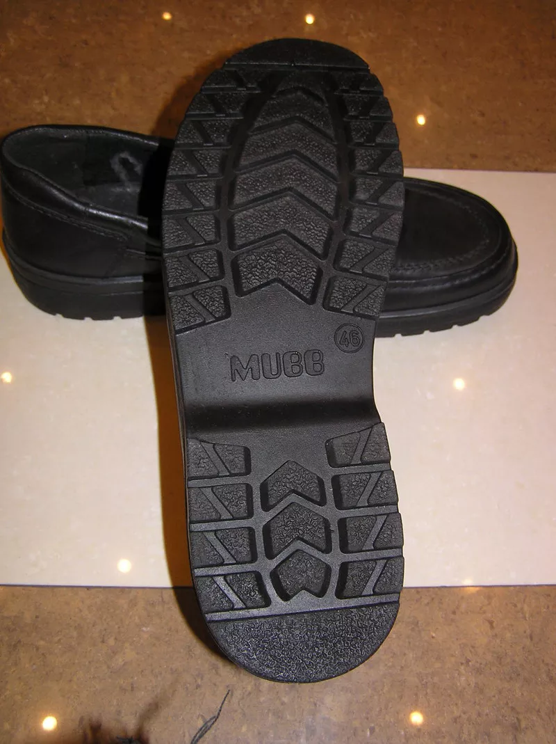 Новые чёрные демисезонные  туфли,  разм. 46,  натуральная кожа,  Югослави 3