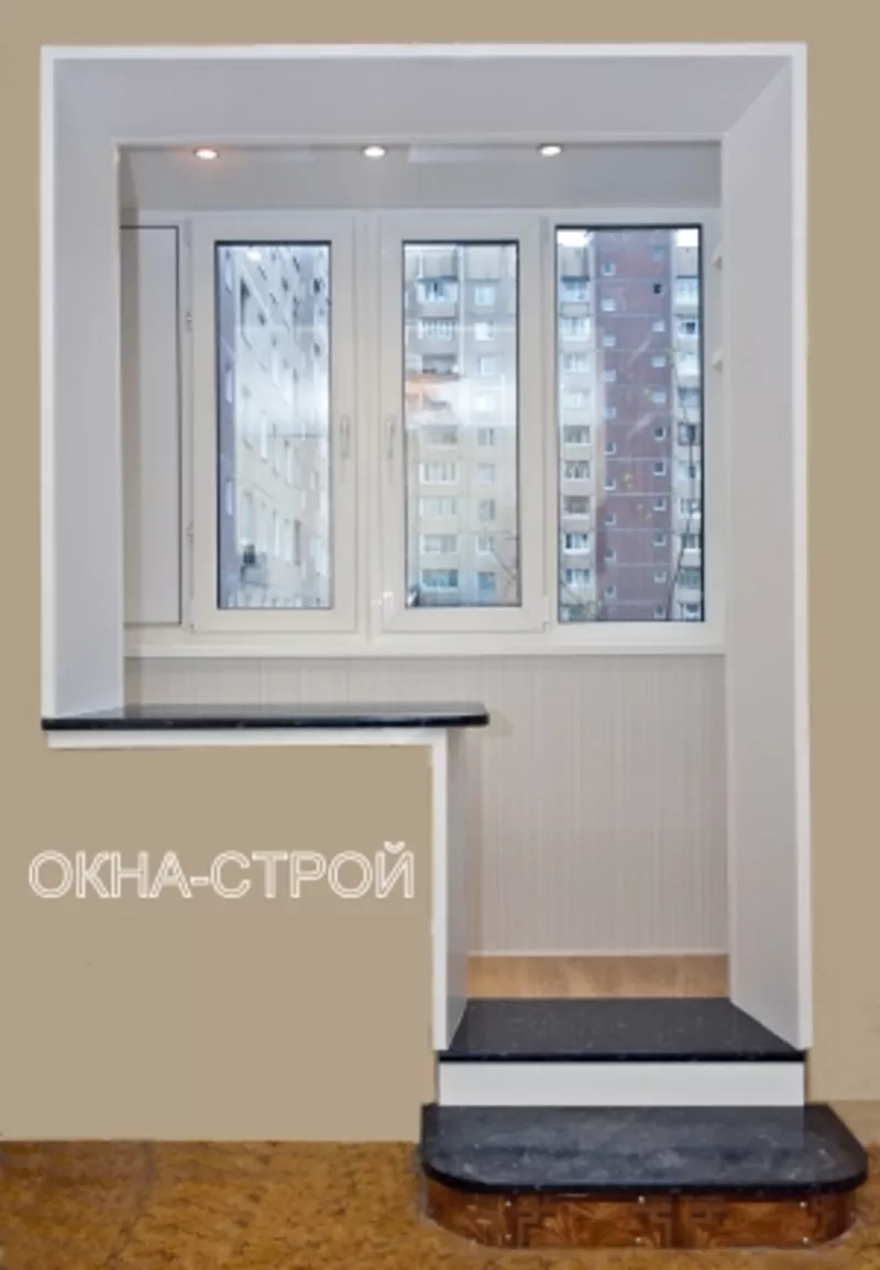 Объединение лоджии,  балкона с жилым помещением,  кухней 6