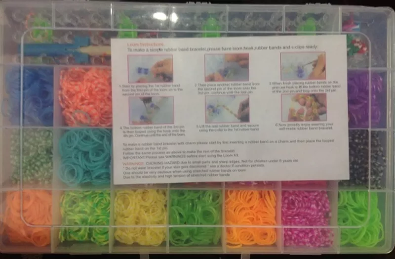 Наборы резиночек силиконовых для плетения  браслетов 3