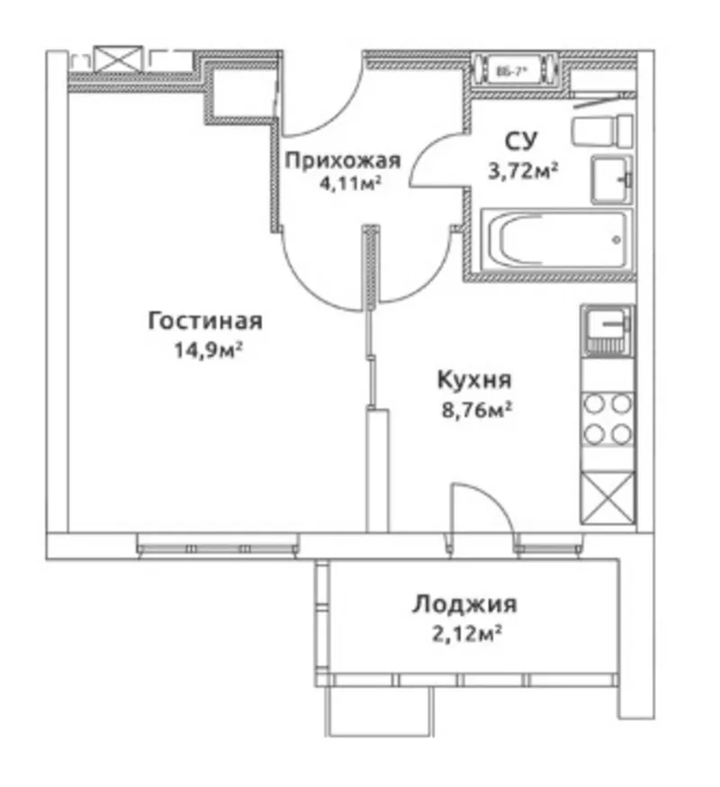 Обмен 1 к.квартиры в Новостройке м. Румянцево 2