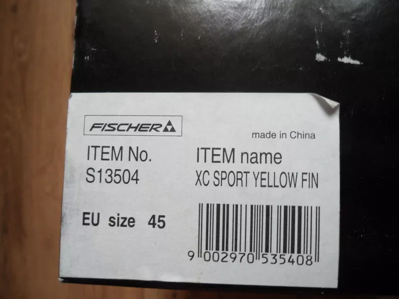 Ботинки лыжные Fisher XC SPORT YELLOW FIN,  EU размер 45. В отличном со 4