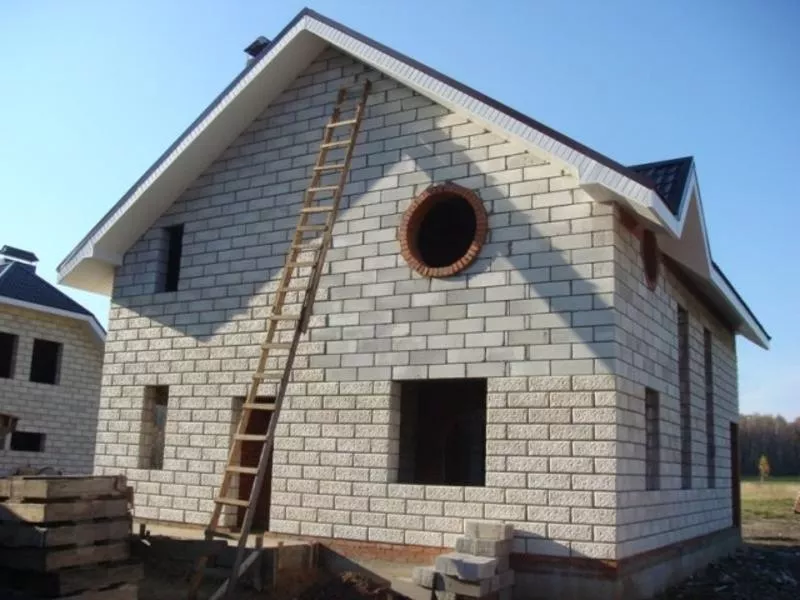 Строительство дома из пеноблока 5