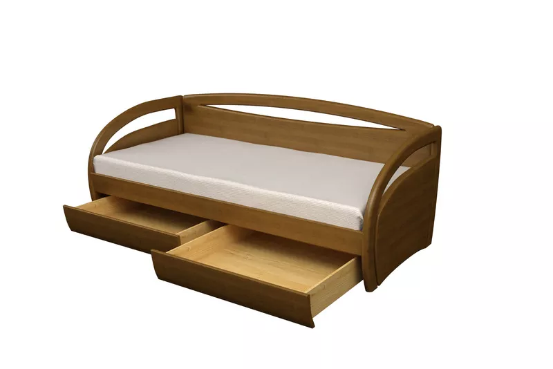 Угловая кровать с ящиком или доп. спальным местом 2
