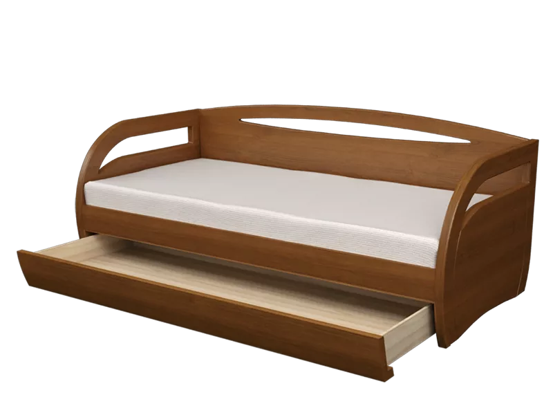 Угловая кровать с ящиком или доп. спальным местом 5