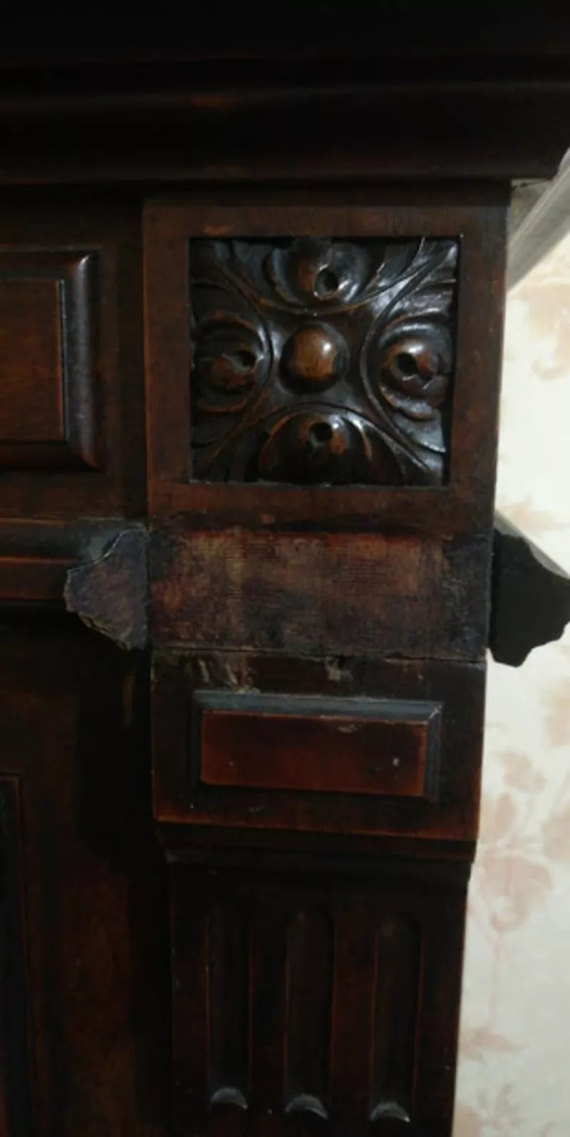 Антикварный платяной шкаф конца 19 века 7