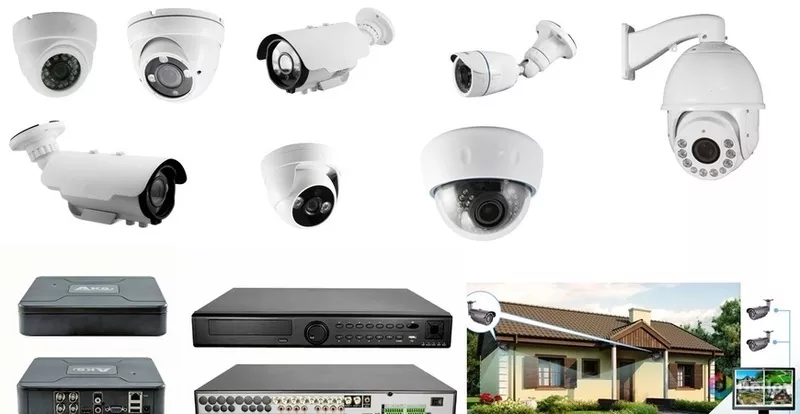 Системы видеонаблюдения,  домофоны,  видеодомофоны,  охранные сигнализаци