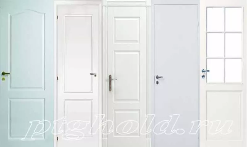 Белые межкомнатные двери,  дверные полотна