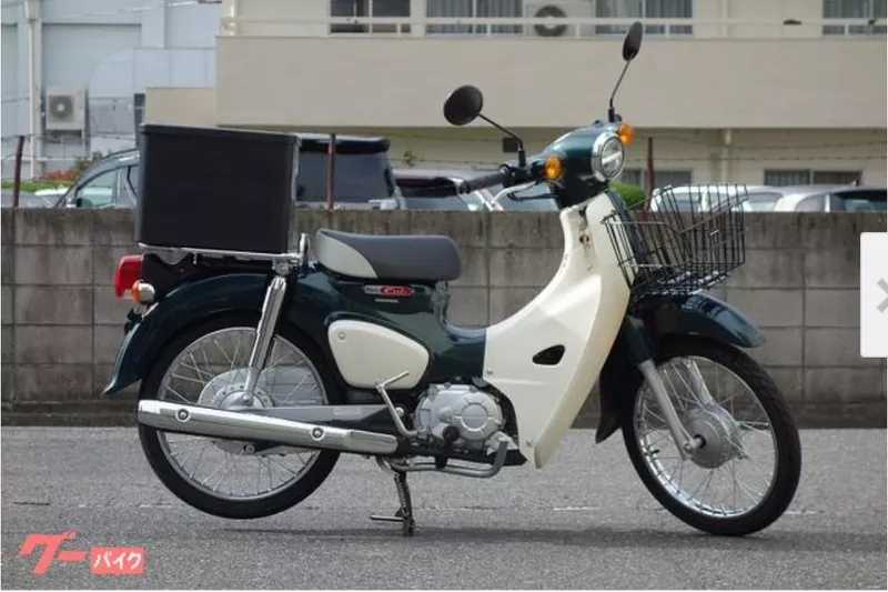 Мотоцикл дорожный Honda Super Cub рама AA09 скутерета корзина рундук