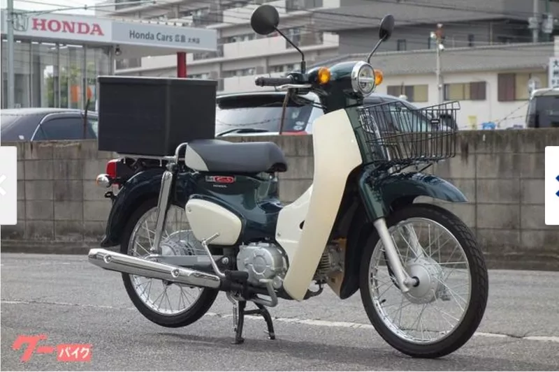 Мотоцикл дорожный Honda Super Cub рама AA09 скутерета корзина рундук 2