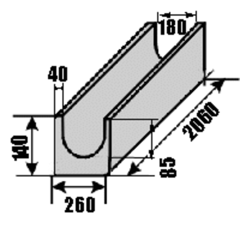 Лотки водоотводные железобетонные 4