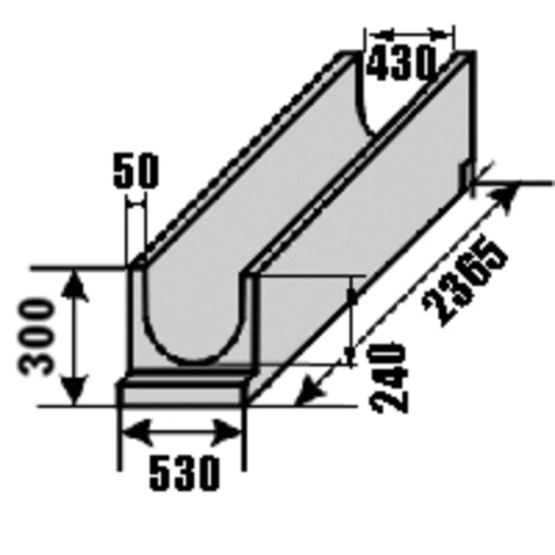 Лотки водоотводные железобетонные 5
