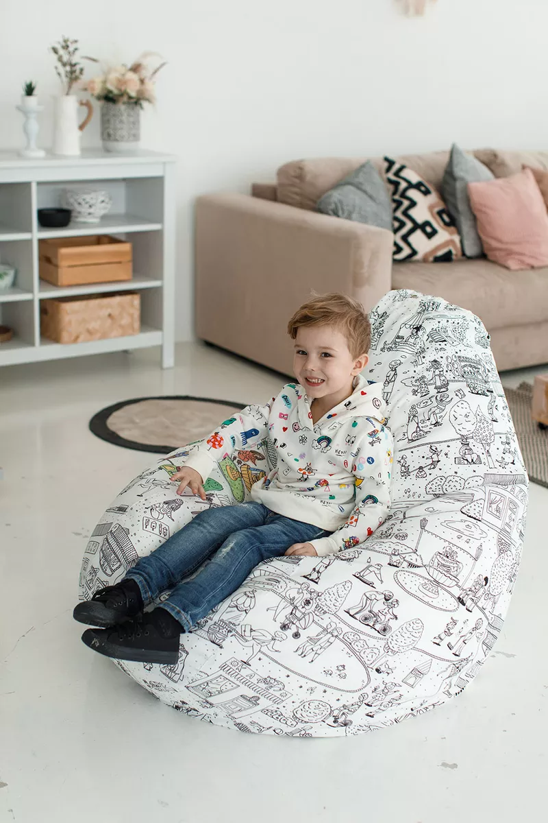 Кресло-мешок «Раскраска» для ребенка 4