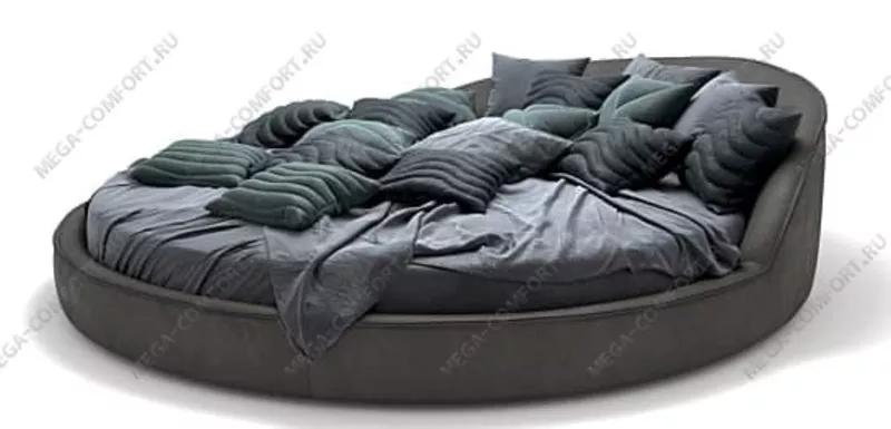 Круглая двуспальная кровать «JAZZ» 3