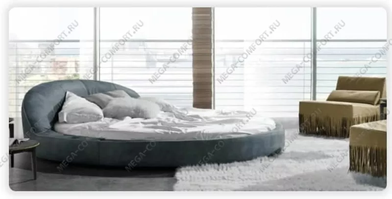 Круглая двуспальная кровать «JAZZ» 5