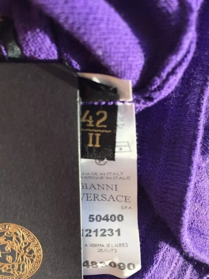 Топ майка новый versace италия 42 44 46 s m размер фиолетовый сиреневый цвет ткань полиамид мягкая т 2