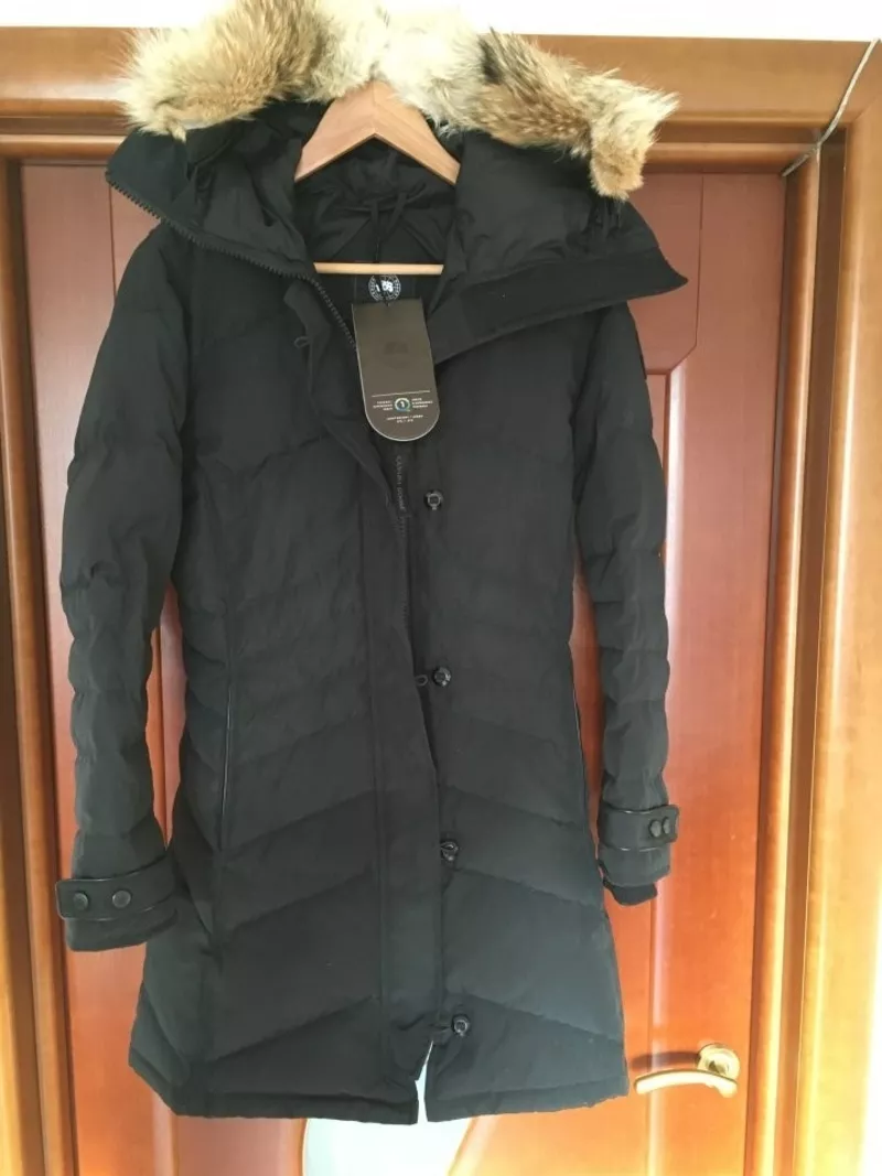 Куртка пуховик новый canada goose 46 м женская парка черная копия люкс 10