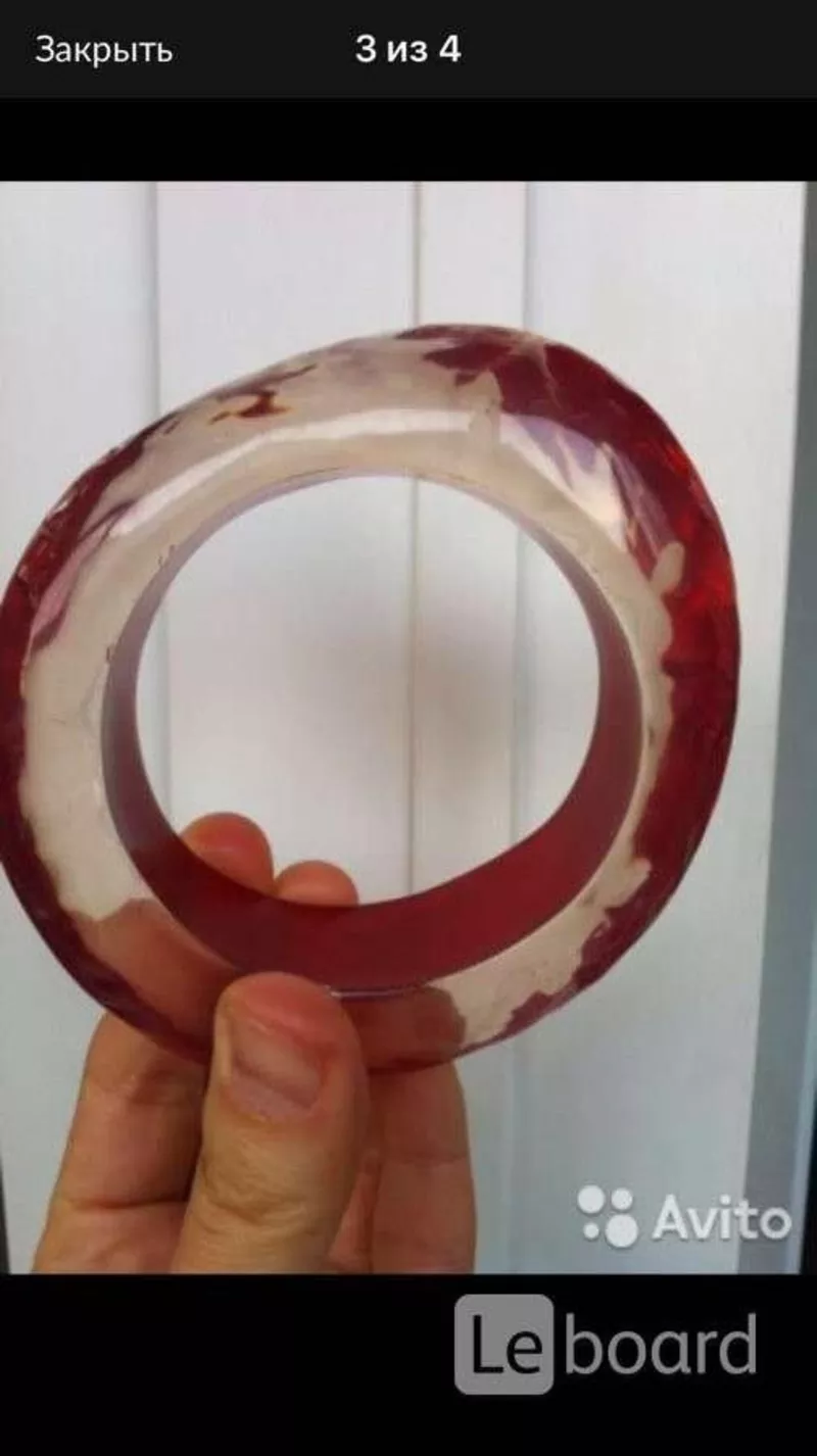 Браслет новый miss sixty красный прозрачный пластик широкий круглый бижутерия вишневый размер средни 6