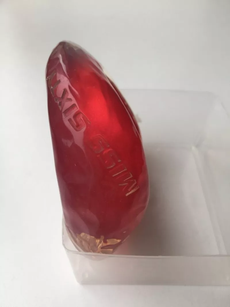 Браслет новый miss sixty красный прозрачный пластик широкий круглый бижутерия вишневый размер средни 3
