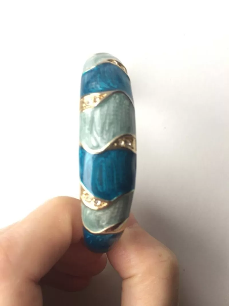 Браслет на руку стразы сваровски swarovski кристаллы голубой синий бижутерия украшения на руку аксес 3