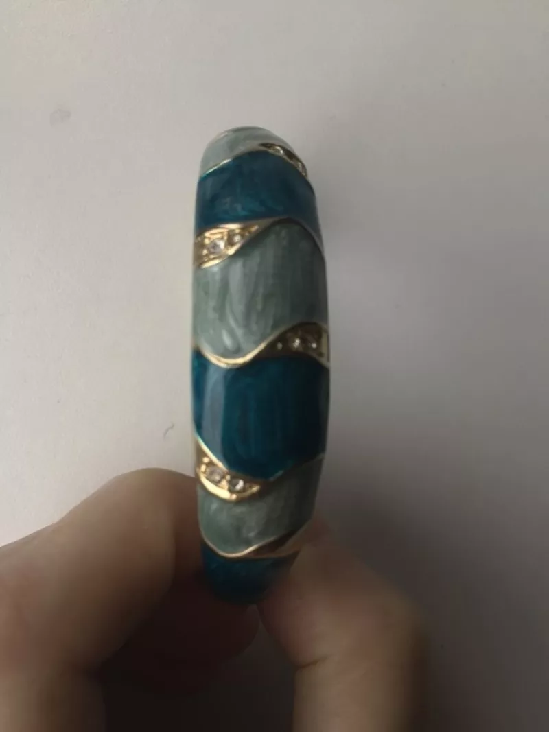 Браслет на руку стразы сваровски swarovski кристаллы голубой синий бижутерия украшения на руку аксес 5
