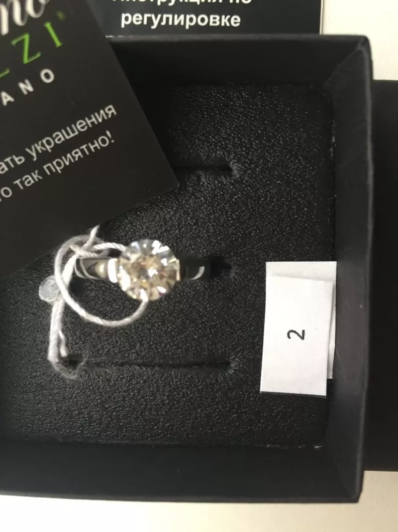 Кольцо новое серебро камень фианит циркон 16-19 раздвижное украшение ювелирной женское аксессуары 2