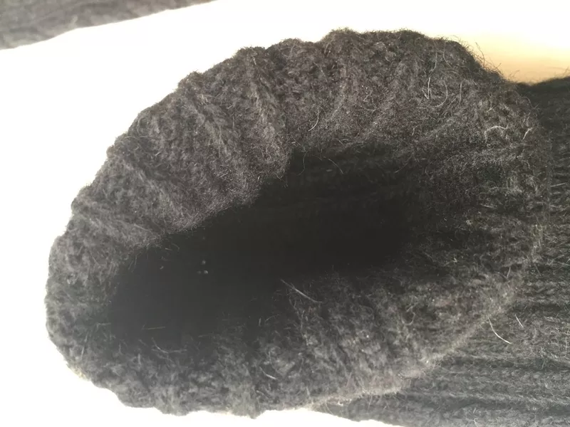 Перчатки длинные шерсть чёрные митенки вязаные женские зима аксессуары высокие м 44 46 42 48 40 s l 5
