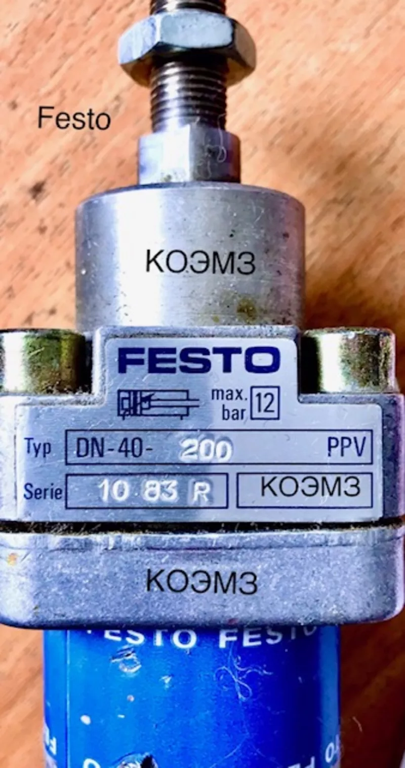 Пневмоцилиндр Festo dn-40-200-ppv,  dc-50-500 2